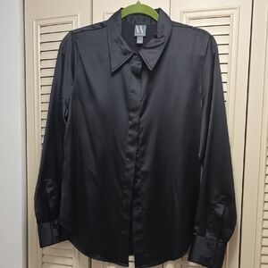 Worthington Black Button Down Shirt